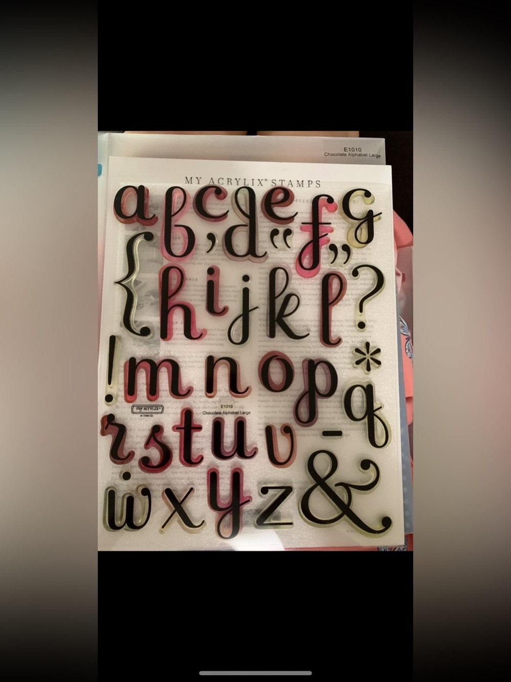 Close To My Heart ❤️ Chocolate Alphabet LaStamps - Script